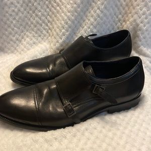 Cole Haan Men's Giraldo Double Monk-Strap Leather Dress Shoes - Black